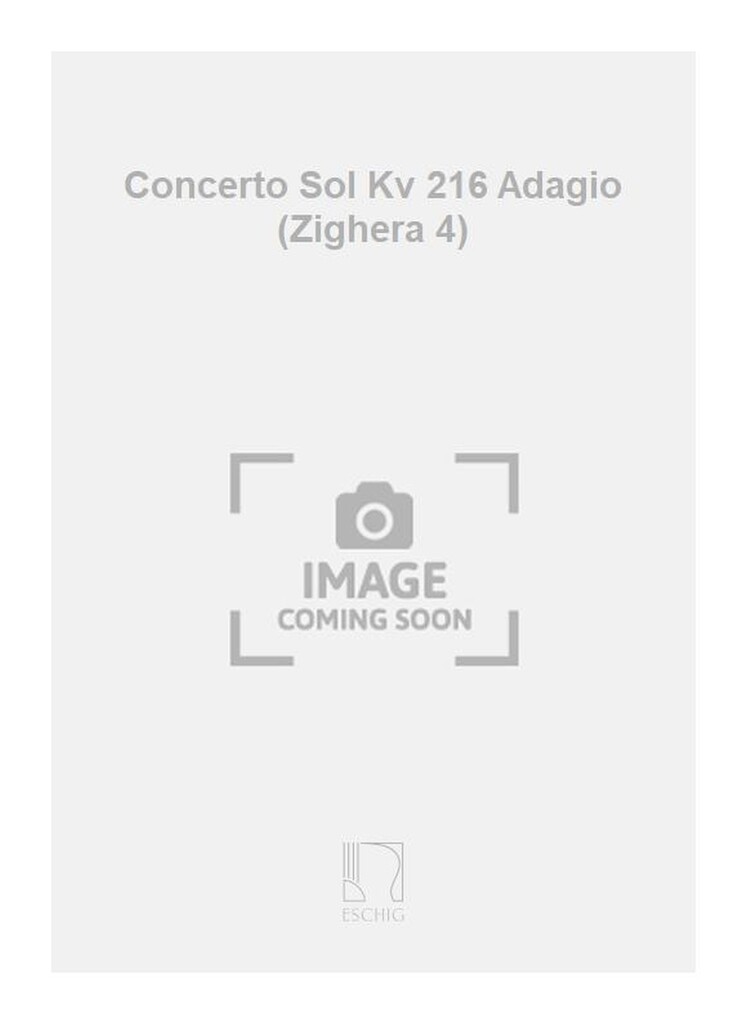 Concerto Sol Kv 216 Adagio (Zighera 4)